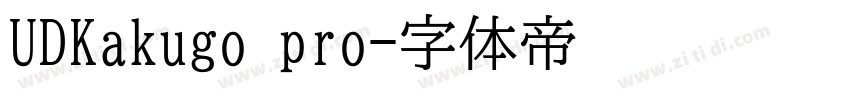 UDKakugo pro字体转换